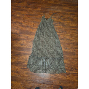 Blue Bird cheetah print long dress size small